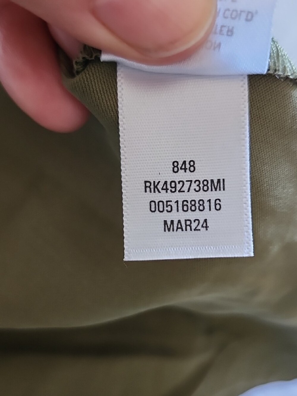 Nordstrom Rack Olive Green Double Pocket Utility Shirt S - Picture 9 of 9